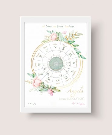Carta natal floral frangipani modelo 5 1 astrosoy